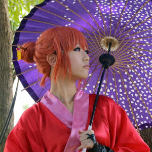 Woman with umbrella